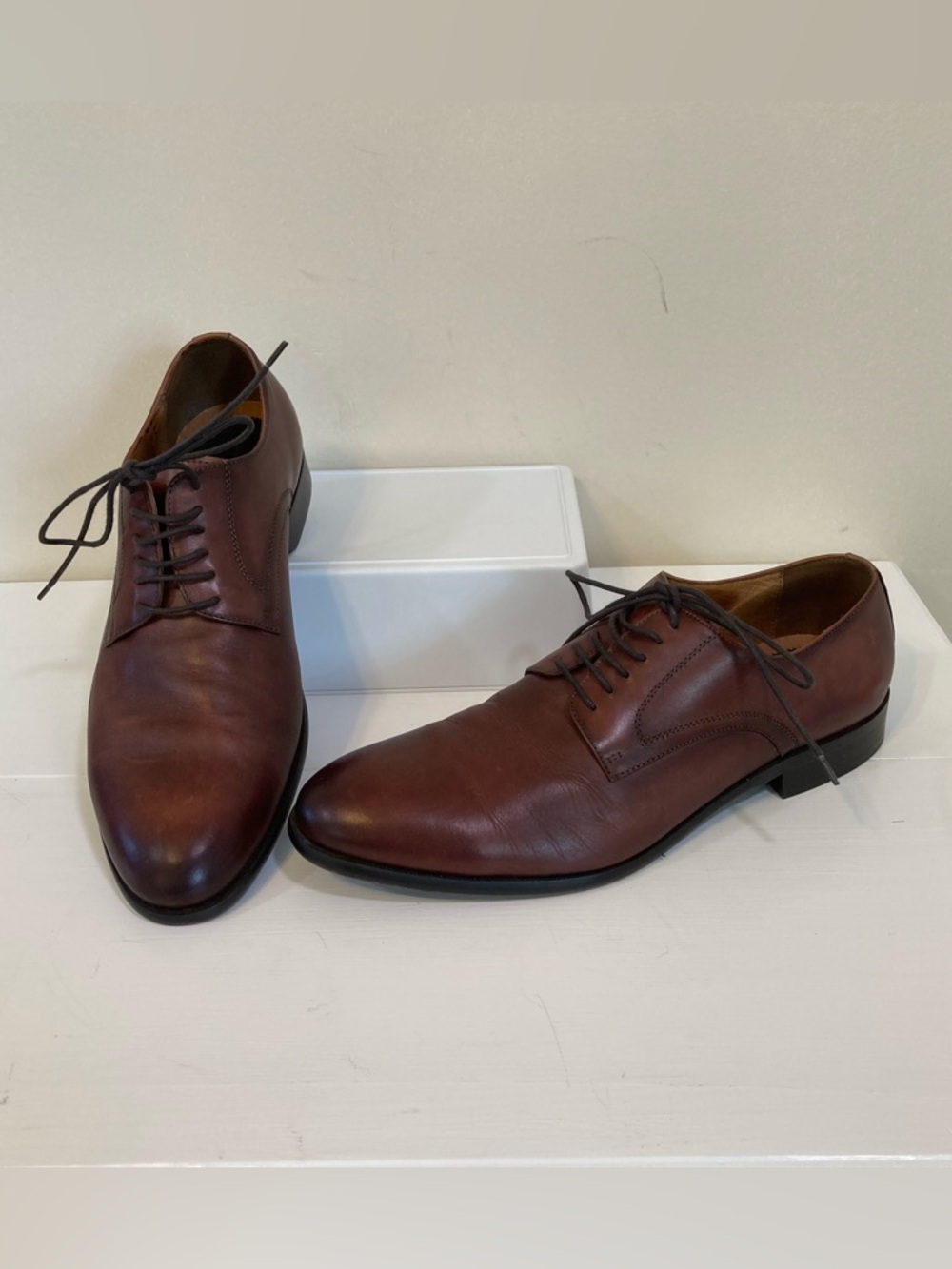 Blake McKay T14 Leather Oxfords Mens Sz 12 Dress Shoes Brown